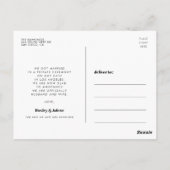 We hebben de foto van het knot retro script gekop briefkaart (Achterkant)