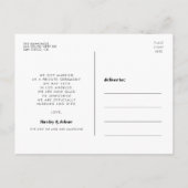 We hebben de  foto van het knot retro script gekop briefkaart (Achterkant)