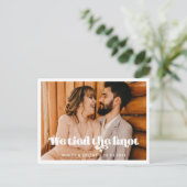 We hebben de  foto van het knot retro script gekop briefkaart (Staand voorkant)