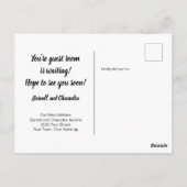 We hebben de fotoaankondiging verplaatst briefkaart (Achterkant)