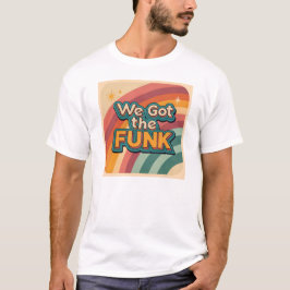 We hebben de funk seventies t-shirt