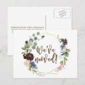 We hebben de geometrische verandering van adres ve uitnodiging briefkaart (Voorkant / Achterkant)