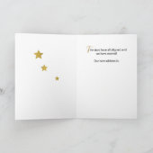 We hebben de gouden en zilverijstaar op zwart geze kaart (Binnen)