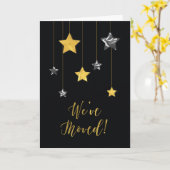 We hebben de gouden en zilverijstaar op zwart geze kaart (Gele Bloem)