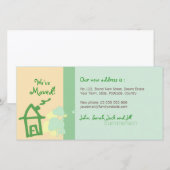 We hebben de Groene en Beige pastels fotokaart ver Aankondiging (Voorkant / Achterkant)