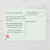 We hebben de Groene Floral van de Begroting Eucaly Aankondigingskaart (Achterkant)