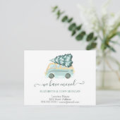 We hebben de groene trustboompijn bezocht. aankondigingskaart (Staand voorkant)