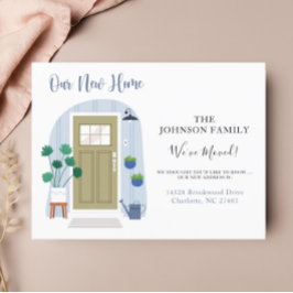 We hebben de groene Waterverf van de deur aangekon Briefkaart