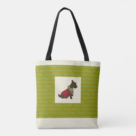 We hebben de groeten van Scottie Dog Seizoenseizoe Tote Bag (Achterkant)