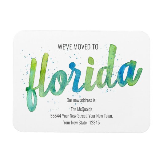 We hebben de hand geschetst Waterverf Florida Movi Magneet (Horizontaal)