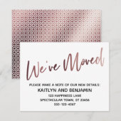 We hebben de handschrift Roos gouden patroon Kaart (Voorkant / Achterkant)