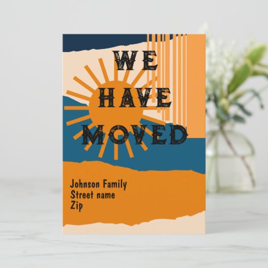 We hebben de hemel verplaatst kaart (Staand voorkant)