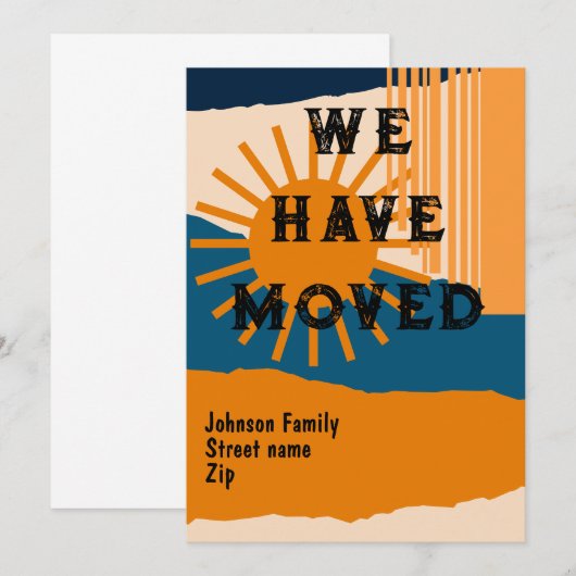 We hebben de hemel verplaatst kaart (Voorkant / Achterkant)