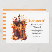 We hebben de Herfst Herfst Pompoendeur verplaatst Aankondiging (Voorkant / Achterkant)