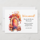 We hebben de Herfst Herfst Pompoendeur verplaatst Aankondiging (Voorkant)