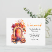 We hebben de Herfst Herfst Pompoendeur verplaatst Aankondiging (Staand voorkant)