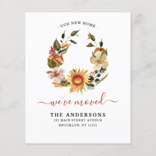 We hebben de herfst Herfst Wreath Moving Announcem
