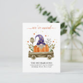 We hebben de herfst van Gnome Nieuwe Aankondiging  Briefkaart (Staand voorkant)