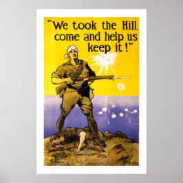 We hebben de heuvel meegenomen poster
