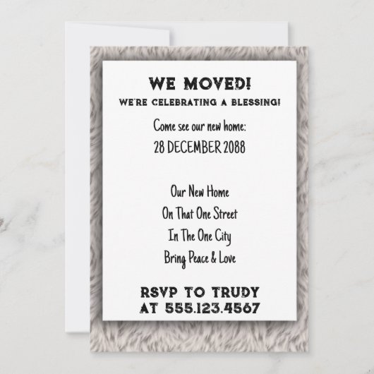 We hebben de 'Home Blessing New House Warming Part Kaart (Voorkant)