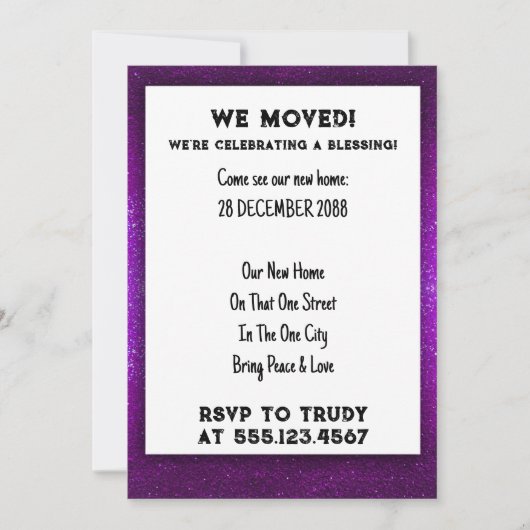 We hebben de 'Home Blessing New House Warming Part Kaart (Voorkant)