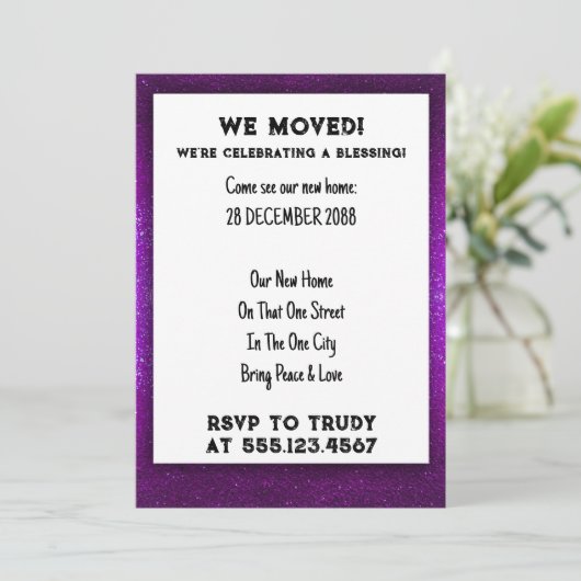 We hebben de 'Home Blessing New House Warming Part Kaart (Staand voorkant)