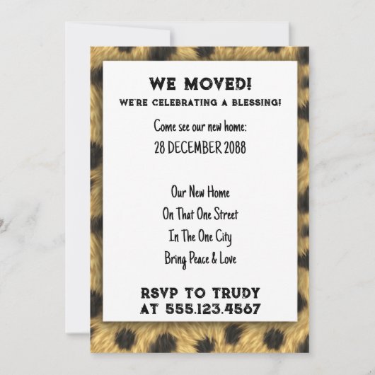 We hebben de 'Home Blessing New House Warming Part Kaart (Voorkant)