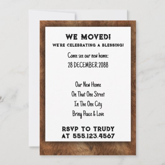 We hebben de 'Home Blessing New House Warming Part Kaart (Voorkant)