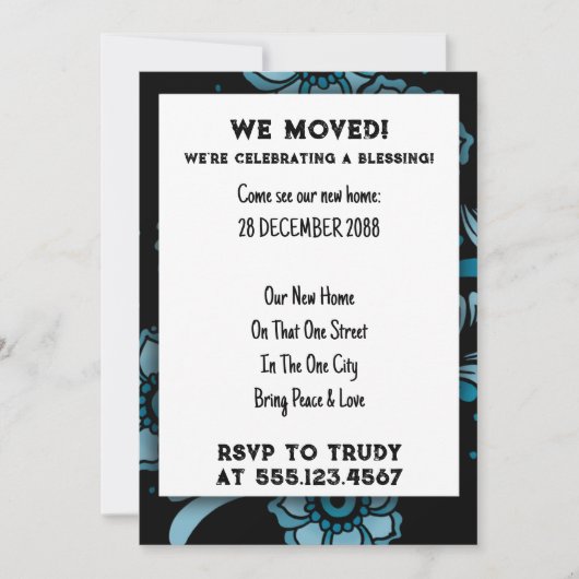 We hebben de 'Home Blessing New House Warming Part Kaart (Voorkant)