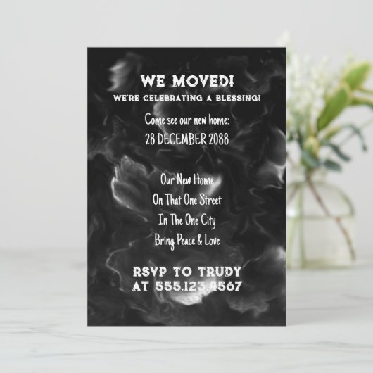 We hebben de 'Home Blessing New House Warming Part Kaart (Staand voorkant)