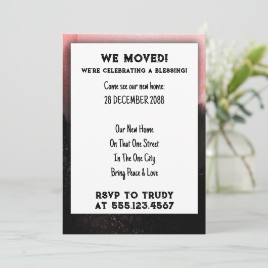 We hebben de 'Home Blessing New House Warming Part Kaart (Staand voorkant)