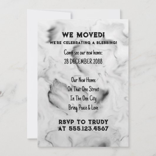 We hebben de 'Home Blessing New House Warming Part Kaart (Voorkant)