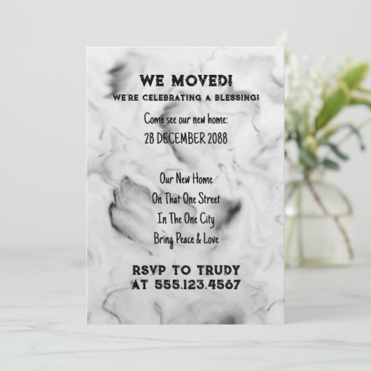 We hebben de 'Home Blessing New House Warming Part Kaart (Staand voorkant)