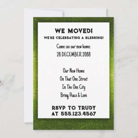 We hebben de 'Home Blessing New House Warming Part Kaart (Voorkant)