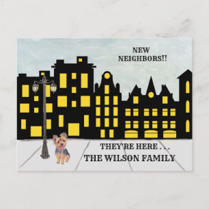 We hebben de huizen van het stadsappartement verpl aankondigingskaart