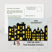 We hebben de huizen van het stadsappartement verpl aankondigingskaart (Voorkant / Achterkant)