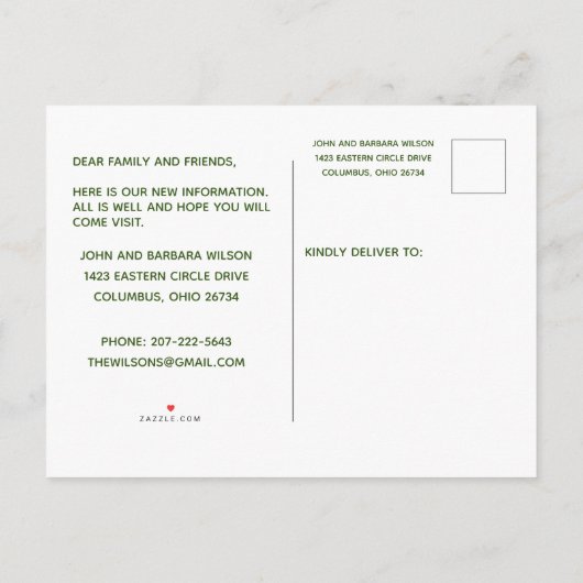 We hebben de huizen van het stadsappartement verpl aankondigingskaart (Achterkant)