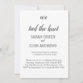 We hebben de huwelijksaankondiging van de knoop do kaart (Voorkant)