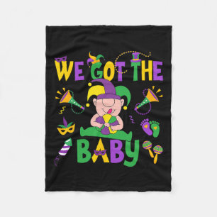We hebben de jongen gelukkig Mardi Gras Carnaval Fleece Deken