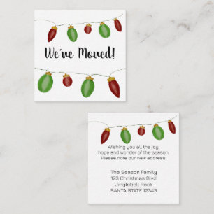 We hebben de Kaart met kerstboomverlichting verpla