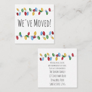 We hebben de Kaart met kerstboomverlichting verpla