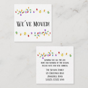 We hebben de Kaart met kerstboomverlichting verpla