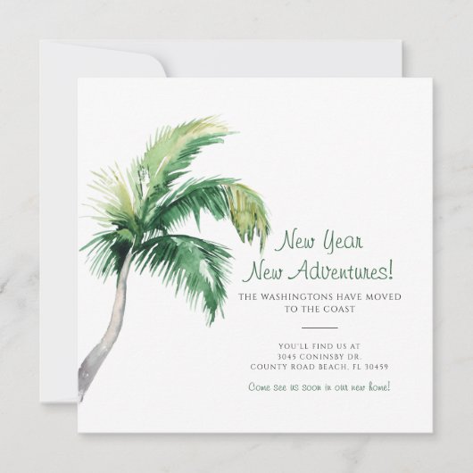 We hebben de Kaart van de Palmboom Bewegend Aankon (Voorkant)