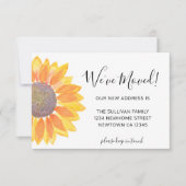 We hebben de Kaart van de Zonnebloem-aankondiging Notitiekaartje (Voorkant)