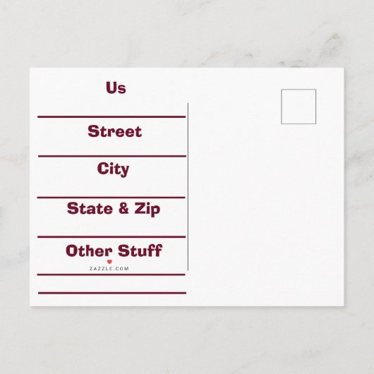 We hebben de Kaart verplaatst (Achterkant)