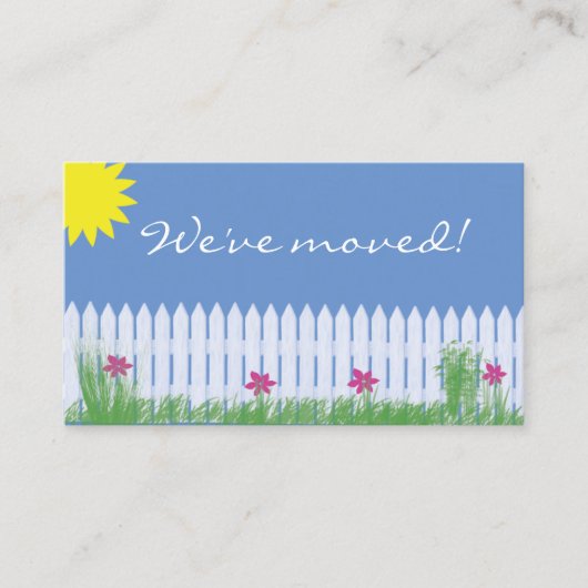 We hebben de kaart verplaatst visitekaartje (Voorkant)