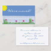 We hebben de kaart verplaatst visitekaartje (Voorkant / Achterkant)