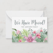 We hebben de Kaart voor adreswijziging verplaatst Notitiekaartje (Voorkant)