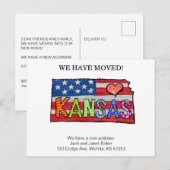 We hebben de Kansas-staten verplaatst naar de aank Briefkaart (Voorkant / Achterkant)
