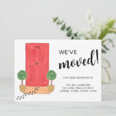 We hebben de kat verplaatst aankondiging (Staand voorkant)